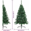 Dirbtinis prieššventinis eglutė su šviesomis Žalia 150 cm PVC