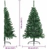 Dirbtinis prieššventinis eglutė su šviesomis Žalia 150 cm PVC
