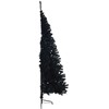 Dirbtinis prieššventinis eglutė su šviesomis Juoda 180 cm PVC