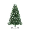Dirbtinis prieššventinis eglutė su šviesomis Žalia 150 cm PVC