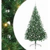 Dirbtinis prieššventinis eglutė su šviesomis Žalia 240 cm PVC