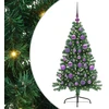 Dirbtinis prieššventinis eglutė su šviesomis Žalia 120 cm PVC