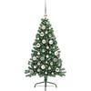 Dirbtinis prieššventinis eglutė su šviesomis Žalia 120 cm PVC