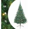 Dirbtinis prieššventinis eglutė su šviesomis Žalia 240 cm PVC