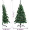 Dirbtinis prieššventinis eglutė su šviesomis Žalia 120 cm PVC