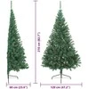 Dirbtinis prieššventinis eglutė su šviesomis Žalia 210 cm PVC