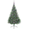Dirbtinis prieššventinis eglutė su šviesomis Žalia 180 cm PVC