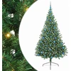 Dirbtinis prieššventinis eglutė su šviesomis Žalia 210 cm PVC