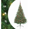 Dirbtinis prieššventinis eglutė su šviesomis Žalia 180 cm PVC