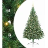 Dirbtinis prieššventinis eglutė su šviesomis Žalia 210 cm PVC