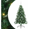 Dirbtinis prieššventinis eglutė su šviesomis Žalia 150 cm PVC