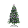 Dirbtinis prieššventinis eglutė su šviesomis Žalia 120 cm PVC
