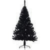 Dirbtinis prieššventinis eglutė su šviesomis Juoda 120 cm PVC
