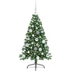 Dirbtinis prieššventinis eglutė su šviesomis Žalia 120 cm PVC