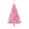 Dirbtinis prieššventinis eglutė su šviesomis Rožinė 120 cm PVC