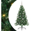 Dirbtinis prieššventinis eglutė su šviesomis Žalia 150 cm PVC