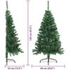 Dirbtinis prieššventinis eglutė su šviesomis Žalia 120 cm PVC