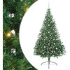 Dirbtinis prieššventinis eglutė su šviesomis Žalia 240 cm PVC