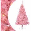 Dirbtinis prieššventinis eglutė su šviesomis Rožinė 120 cm PVC