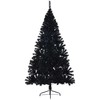 Dirbtinis prieššventinis eglutė su šviesomis Juoda 240 cm PVC