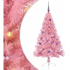Dirbtinis prieššventinis eglutė su šviesomis Rožinė 150 cm PVC