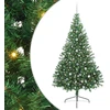 Dirbtinis prieššventinis eglutė su šviesomis Žalia 240 cm PVC