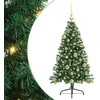 Dirbtinis prieššventinis eglutė su šviesomis Žalia 120 cm PVC