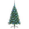 Dirbtinis prieššventinis eglutė su šviesomis Žalia 120 cm PVC