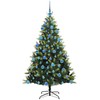 Dirbtinis sulankstomas Kalėdų medis su 300 LED Žalia 180 cm