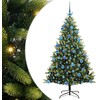 Dirbtinis sulankstomas Kalėdų medis su 300 LED Žalia 180 cm