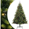 Dirbtinis sulankstomas Kalėdų medis su 300 LED Žalia 210 cm