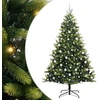 Dirbtinis sulankstomas Kalėdų medis su 300 LED Žalia 210 cm