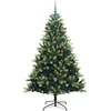 Dirbtinis sulankstomas Kalėdų medis su 300 LED Žalia 210 cm