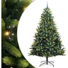 Dirbtinis sulankstomas Kalėdų medis su 300 LED Žalia 240 cm