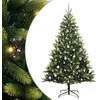 Dirbtinis sulankstomas Kalėdų medis su 300 LED Žalia 210 cm