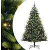 Dirbtinis sulankstomas Kalėdų medis su 300 LED Žalia 240 cm