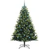 Dirbtinis sulankstomas Kalėdų medis su 300 LED Žalia 210 cm