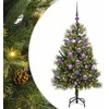 Dirbtinis sulankstomas kalėdų medis su kankorėžiais 120 cm