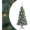 Dirbtinis Šventinis Medelis su Kamuoliukų Rinkinys Žalia 120 cm