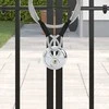 Diskiniai užraktai su rakteliais 2 pcs Sidabro 9 x 2.8 x 9 cm