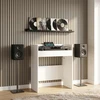 DJ stalas Balta 102 x 45 x 102 cm Apdirbta mediena