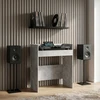 DJ stalas Betono pilka 102 x 45 x 102 cm Apdirbta mediena