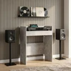 DJ stalas Betono pilka 62 x 45 x 102 cm Apdirbta mediena