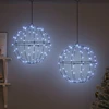 Dovana 2 vnt. Šalta balta 40 x 40 x 42 cm Metalas 192 LED