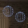 Dovana 2 vnt. Šalta balta 40 x 40 x 42 cm Metalas 192 LED