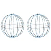 Dovana 2 vnt. Šalta balta 40 x 40 x 42 cm Metalas 192 LED