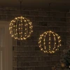 Dovana 2 vnt. Šilta balta 30 x 30 x 32 cm Metalas 192 LED