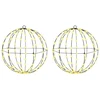 Dovana 2 vnt. Šilta balta 40 x 40 x 42 cm Metalas 192 LED