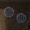 Kalėdų finialo šviesa 2 vnt. 192 LED Šalta balta