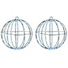 Dovana 2 vnt. Šalta balta 30 x 30 x 32 cm Metalas 192 LED